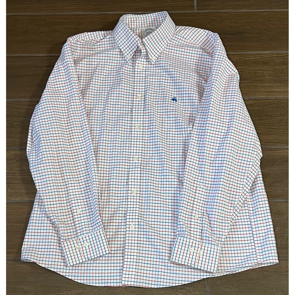 Brooks Brothers Other - Brooks Brothers Regent Fit Non-Iron Stretch Shirt XL Red Blue Tattersall Check